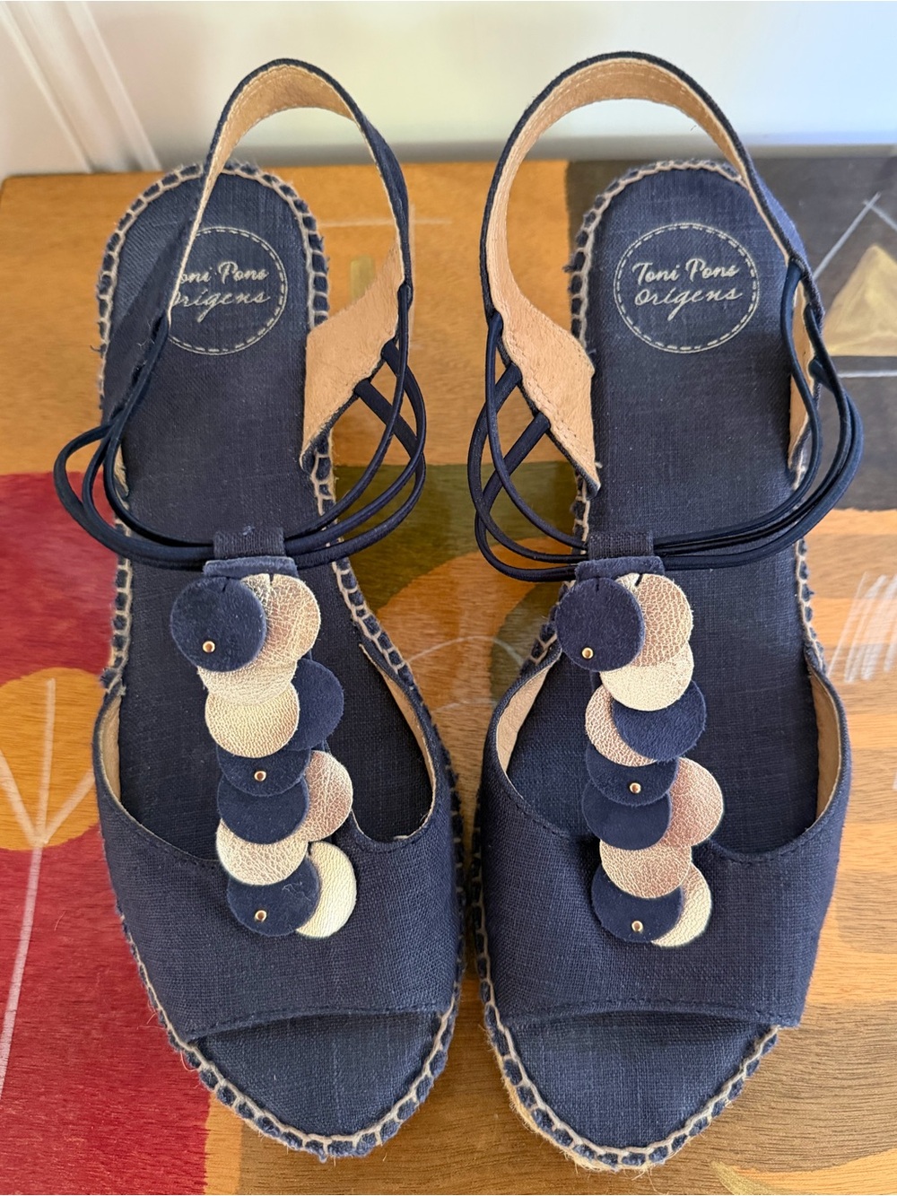 Toni Pons Sitges Navy Espadrilles. Women's Size 40 (U.S. 9).